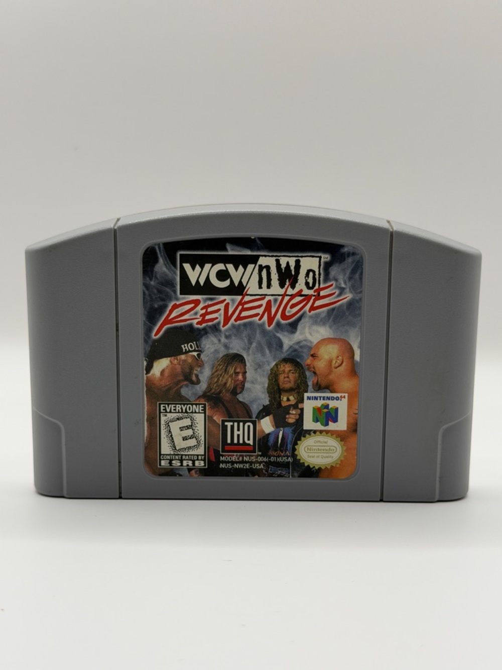 WCW/nWo Revenge Gray 1998 Nintendo 64 N64 Vintage Game‎ Cartridge
